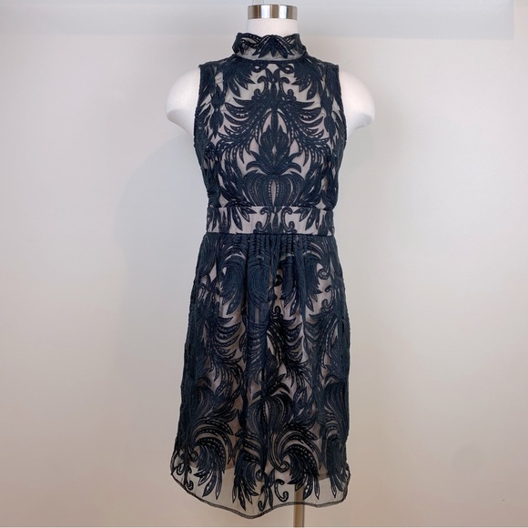Yoana Baraschi Dresses & Skirts - Anthropologie Yoana Baraschi Black Lace Dress Sleeveless Lined Size 4 Goth